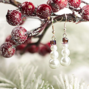 Purple Snowman Beaded Charm Kit - Riverside Beads