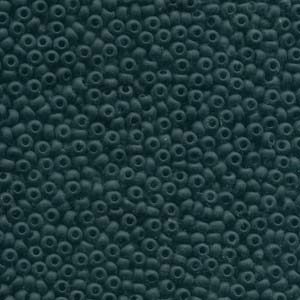 Size 8/0 Preciosa Seed Beads - Matte Jet Black - Riverside Beads