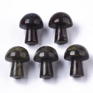 Dragon Blood GuaSha Stone Mushroom - Riverside Beads