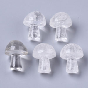 Quartz GuaSha Stone Mushroom - Riverside Beads