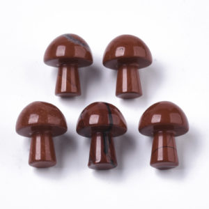 Red Jasper GuaSha Stone Mushroom - Riverside Beads