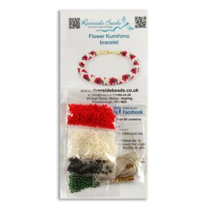 Julie Poppy Beaded Flower - Riverside Beads
