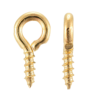 Screw Eye Pin Finding Gold - Riverside Beads