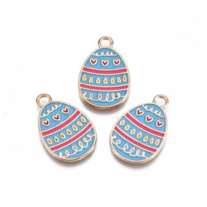 Enamel Easter Egg Charms - Riverside Beads