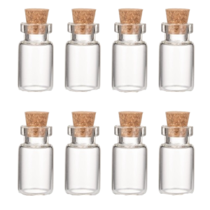 Glass Wish Charm Bottles