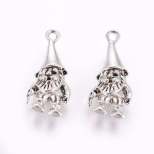 Small Garden Gnome Charms - Riverside Beads