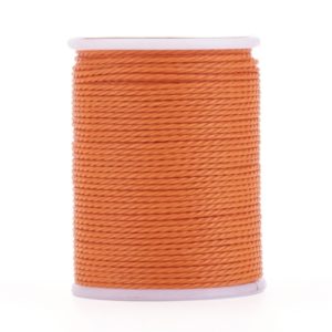 1mm Twisted Cord - Orange - Riverside Beads