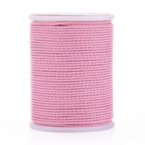 1mm Twisted Cord - Pink - Riverside Beads