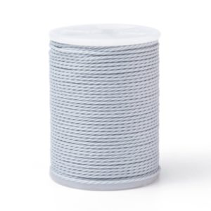 1mm Twisted Cord - Grey - Riverside Beads