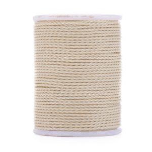 1mm Twisted Cord - Cream - Riverside Beads