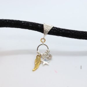 Black Charm Choker Kit - Riverside Beads