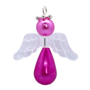 Azalea Pearl Angel Charm Kit - Riverside Beads