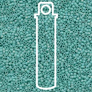 11/0 Delica Beads Matt Opaque Turquoise - Riverside Beads