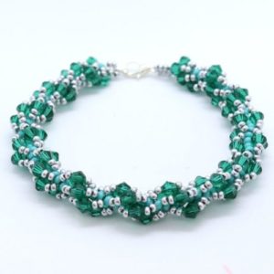 Teal Spiral Bracelet Kit - Riverside Beads