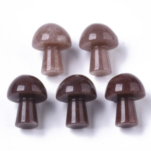 Strawberry Quartz GuaSha Stone Mushroom - Riverside Beads