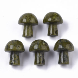 Jade GuaSha Stone Mushroom - Riverside Beads
