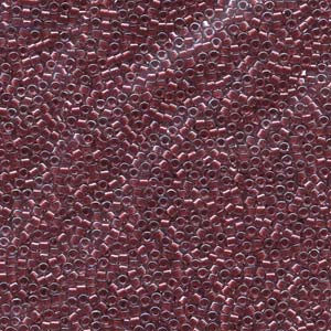 Size 11/0 Miyuki Delica Beads - Sparkling Cranberry - Riverside Beads
