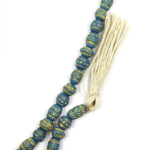 Wood Barrel Beads - Teal - Riverside Beads