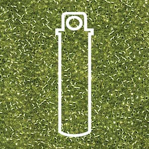 Size 15/0 Miyuki Seed Beads - S/L Chartreus - Riverside Beads