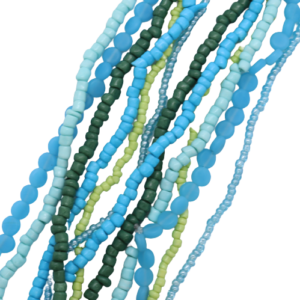 Assorted Glass Seed Bead Lagoon Blue - Riverside Beads