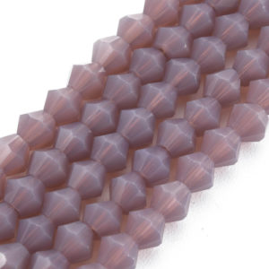 Crystal Bicone Bead - Opaque Purple - Riverside Beads