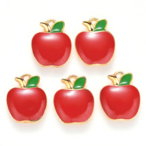 Enamel Apple Charms