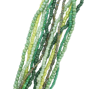 Assorted Seed Bead Strand Meadow Green - Riverside Beads