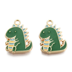Enamel Dinosaur Charms - Riverside Beads