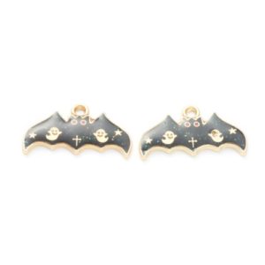 Enamel Bat charm - Riverside Beads