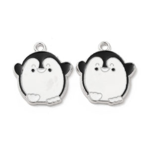 Enamel Penguin Charms - Riverside Beads