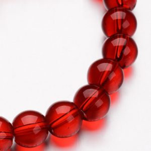Glass Beads - Red