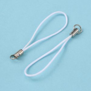 Mobile Phone Loop - White - Riverside Beads
