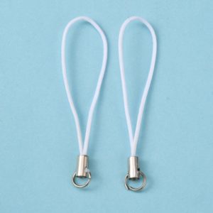Mobile Phone Loop - White - Riverside Beads