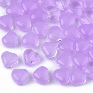 Glass Heart Bead -Riverside Beads