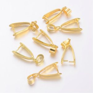 19mm Pinch Bail Golden - Riverside Beads
