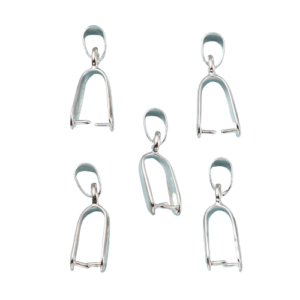 20mm Pinch Bail Silver - Riverside Beads