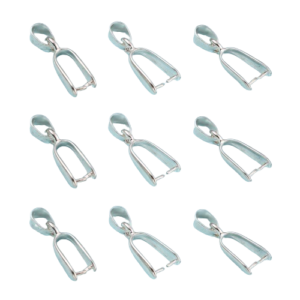 20mm Pinch Bail Silver - Riverside Beads