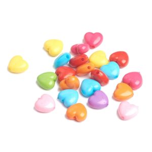 Acrylic Heart Beads - Riverside Beads