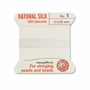 Griffin Silk Bead Cord White