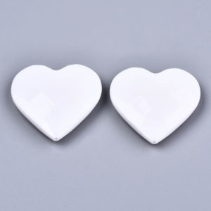 Large Acrylic Heart Bead - Riverside Beads
