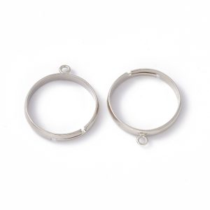 1 Loop Adjustable Beaded Ring - Riverside Beads