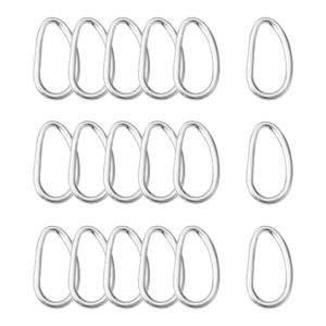 Twisted Oval Connector Link Rings -Riverside Beads