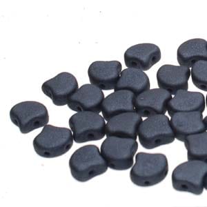 Ginko Beads Metallic Suede Dark Blue - 7.5mm - 10g