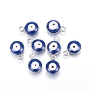 Small Enamel Evil Eye Charms