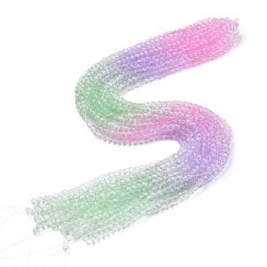 4mm Pastel Crystal Round Beads - Riverside Beads