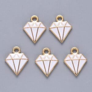 Enamel Diamond Charms