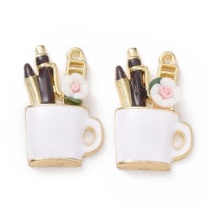 Enamel Stationary Mug Charms