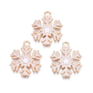 Enamel Snowflake Star Charms