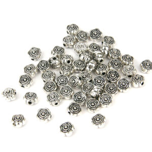 Flower Rose Spacer Beads - Riverside Beads