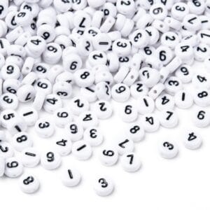 Acrylic Number Beads Riverside Beads